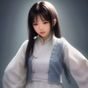 番号鸽内容运营主管赵悦敏的工作照，女性，对着多台显示器整理内容标签数据，桌面整洁，旁边放着一杯咖啡